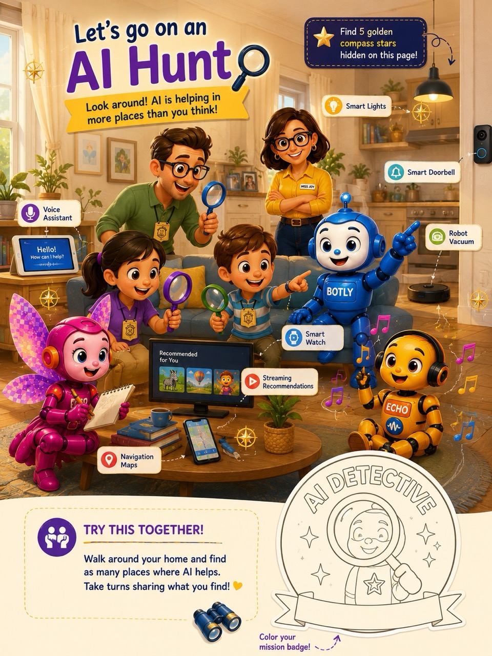 Become AI Detectives family mission